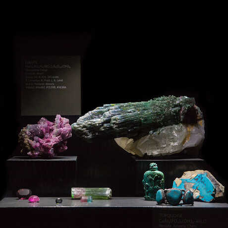 A close up of the Academy's Gem and Mineral Vault