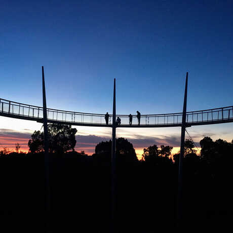 Sunset at Penang Hill canopy walkway