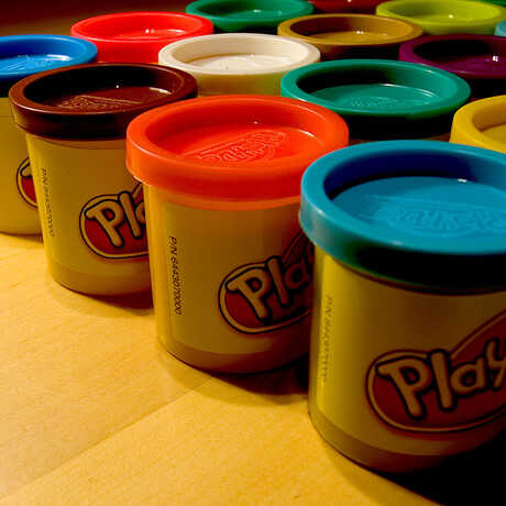 Playdoh can be used to build a scaled model of the solar system's planets.